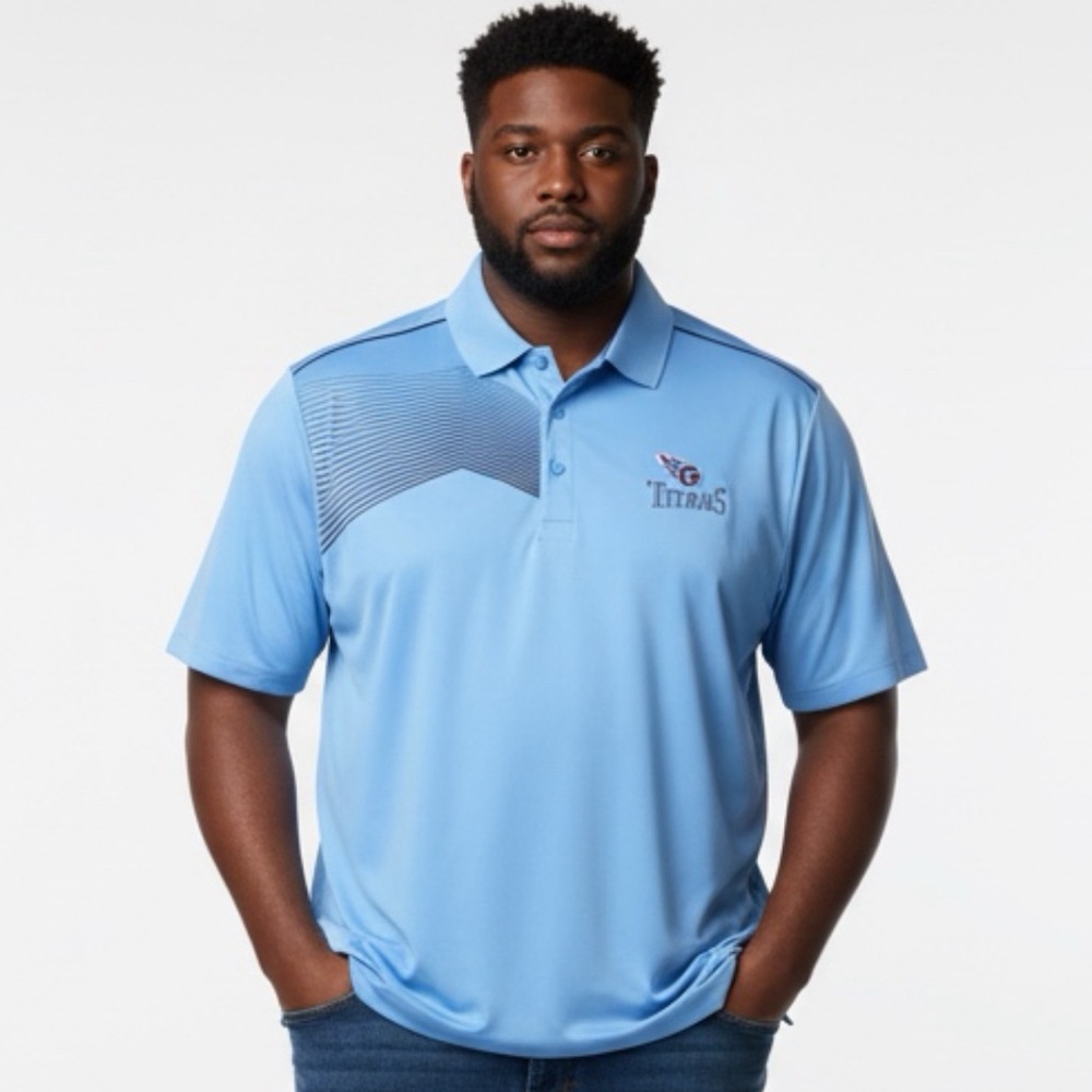 Men's Blue Tennessee Titans Polo Shirt - XL